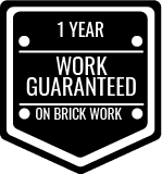 work guaranteed 1 year on brick work